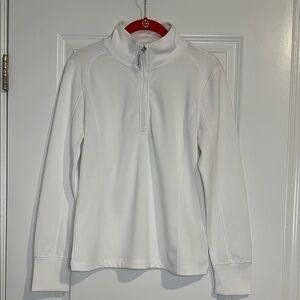 Vineyard Vines White Quarter-Zip Pullover